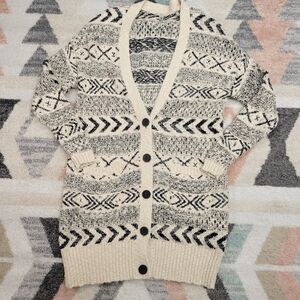 Ecote Cardigan Southwestern Pattern Grandpa size XS